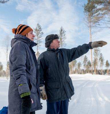 Metsänomistajat Mari ja Pertti