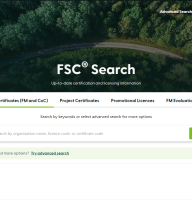 FSC-sertifikaattihaku